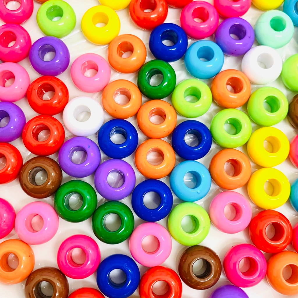 ลูกปัด ทรงกลม สีทืบ คระสี ขนาด14mm รูร้อย6mm สีสันแจ่มใส อุปกรณืเสริมงานฝีมือ diy เหมาะสมสำหรับทำเครื่องประดับ diy