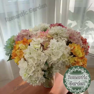 ดอกไฮเดรนเยียเทียมขนาดใหญ่ ตกแต่งตรงจุด สำหรับงานแต่งงาน/ปีใหม่/บ้าน สีสันจัดจ้าน ดีไซน์พรีเมียม ใช้ได้ทั้งในร่มและกลางแ