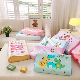 หมอนยางแท้สำหรับเด็ก หมอนเด็กอายุ 0-10 ปี ขนาดใหญ่: 27x44 ซม…
