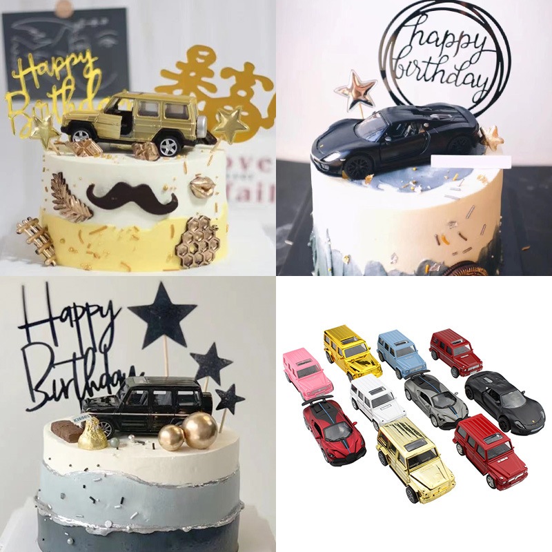 🚗โมเดลรถ รถจี๊ป ตกแต่งเค้กวันเกิด