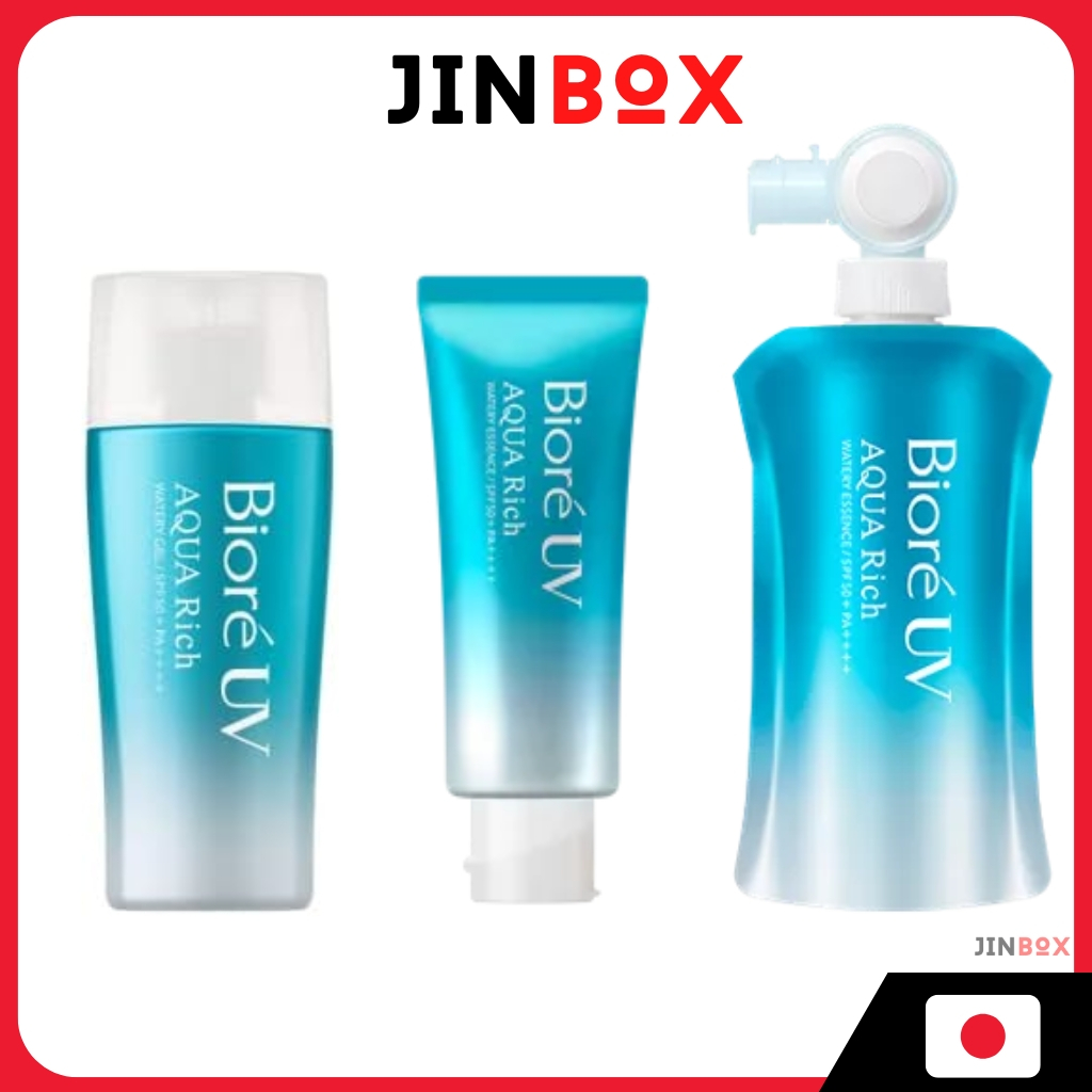 Biore UV Aqua Rich Watery บิโอเร ยูวี อควา ริช วอเตอร์รี เจล/ เอสเซ้นส์ Spf50+Pa++++ ผลิตในญี่ปุ่น
