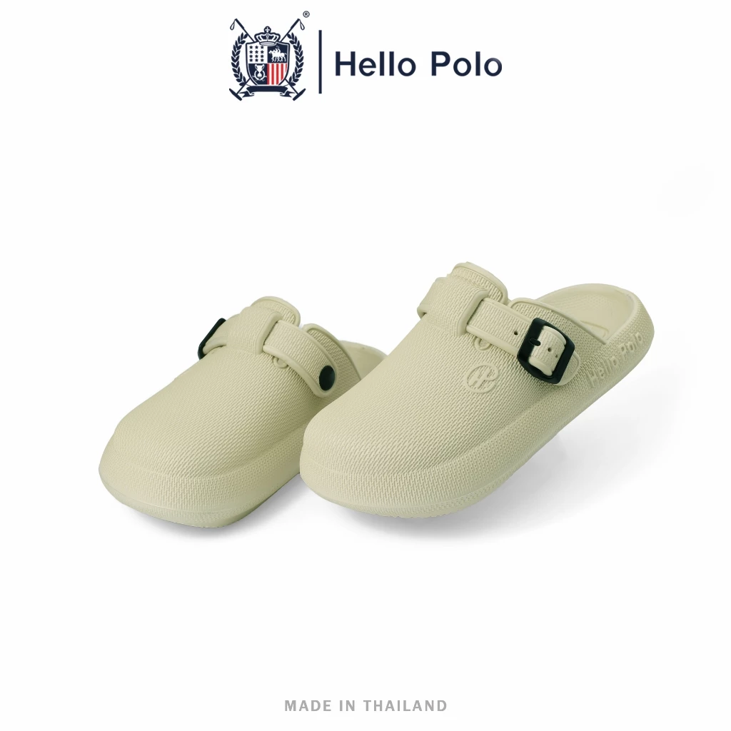 Hello Polo แฟชั่น รองเท้าผู้ชาย กันลื่น ทนต่อการสึกหรอ พื้นหนา เบาสบาย พื้นนุ่มมาก ส้นหนา 4 ซม เหมาะกับฤดูร้อน HP8047