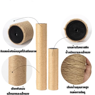 เสาลับเล็บแมว อะไหล่ 30CM 40CM 50CM ของคอนโดแมว ใช้น๊อต M8 เสาลับเล็บแมว ที่รับเล็บแมว