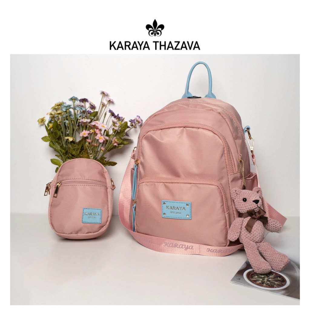 กระเป่าเป้แบรนด์🎀KARAYA THAZAVA🎀แบรนด์แท้ รุ่น(7535)