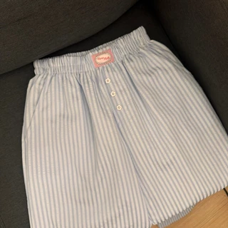 Dopey.Puffy / Luna Pants กางเกงขายาวลายทาง ผ้า cotton (A03)