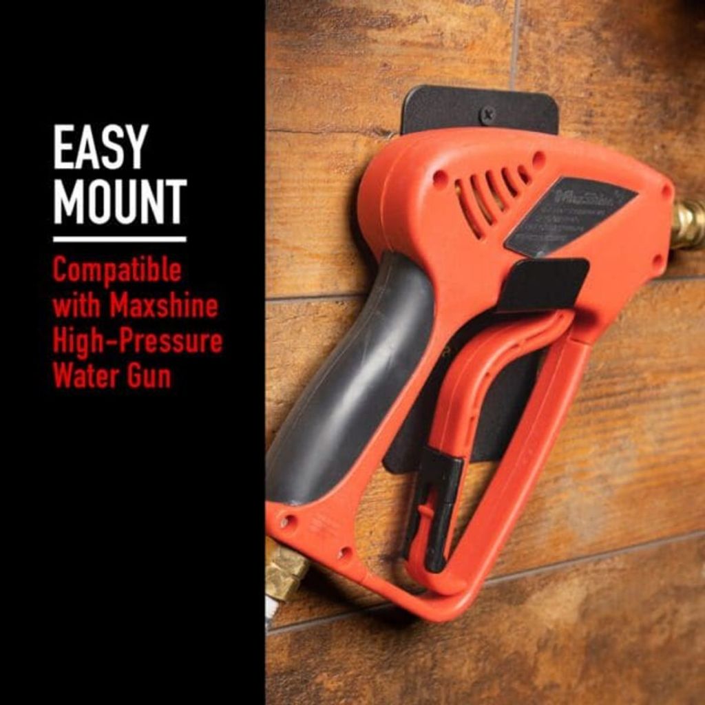 MAXSHINE High Pressure Spray Gun Holder ที่แขวนปืนฉีดน้ำแรง แบบติดผนัง เหล็กหนาแข็งแรงกันสนิมอย่างดี - รูปที่ 2