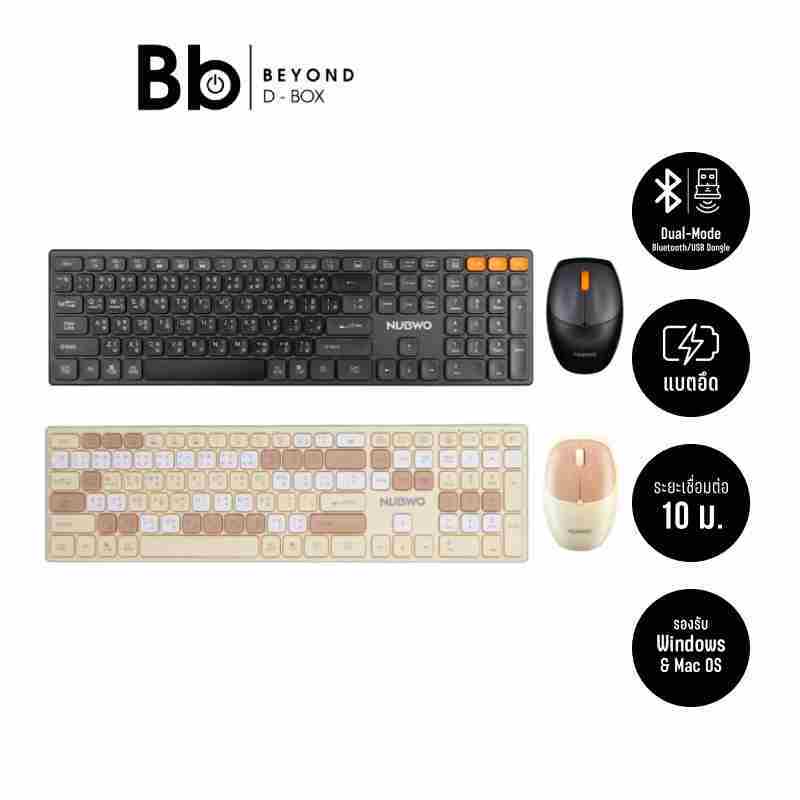 เมาส์และคีย์บอร์ดไร้สาย NUBWO Wireless Combo Set NKM631 TH/EN [เลือกสีได้] by BB Beyond D-BOX