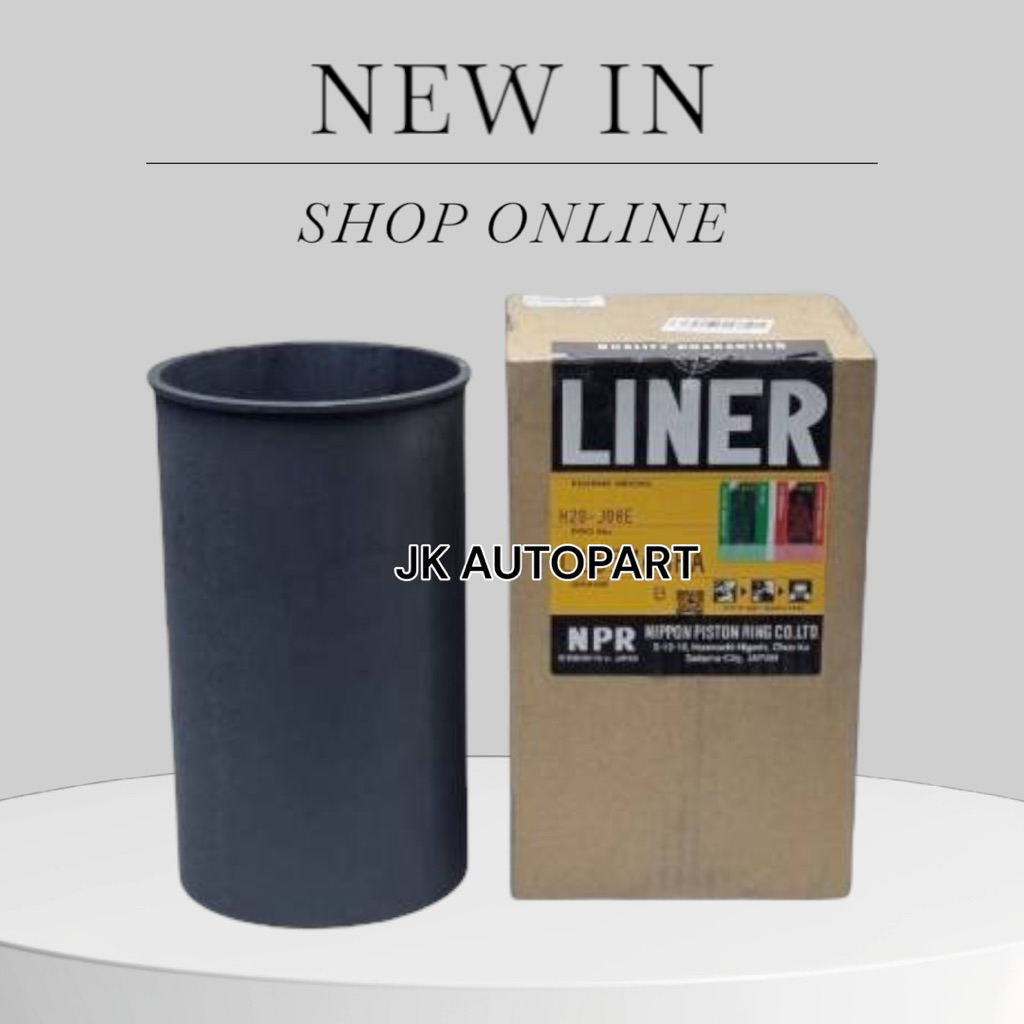 ปลอกสูบ HINO JO8E ปีกหนา 8มม L16576-YB(A), L16576-ZB(B), L16576-AAB(C) ยี่ห้อ NPR JAPAN แท้ๆ สั่งเบิ