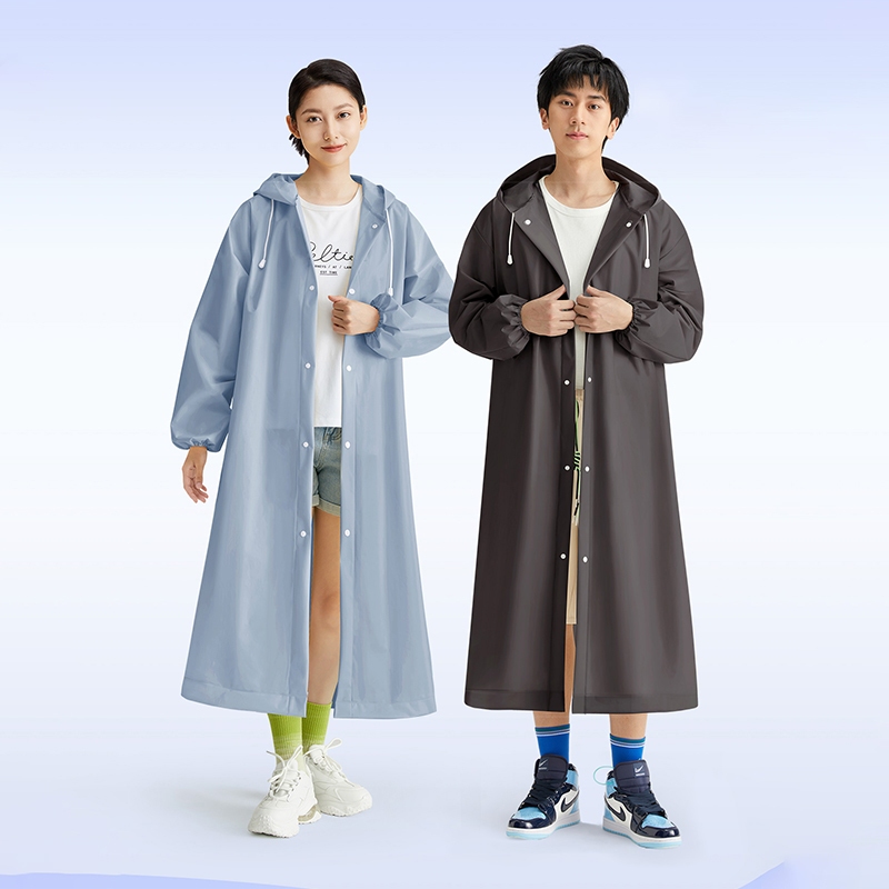 เสื้อกันฝน เสื้อกันฝนผู้ใหญ่ ชุดกันฝน EVA Rain coats กันน้ำแบบหนา กรัม คุณภาพดี พร้อมส่ง