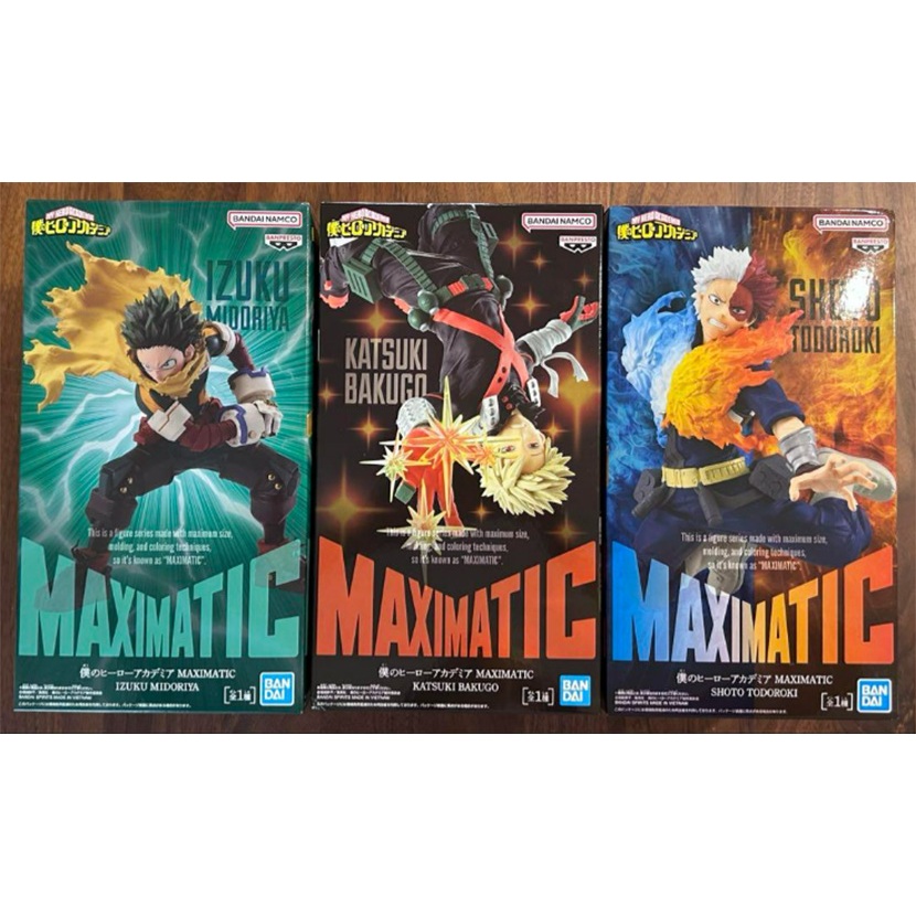 Pre-order - My Hero Academia MAXIMATIC Izuku Midoriya, Katsuki Bakugo, Shoto Todoroki