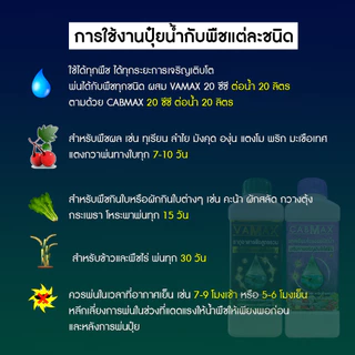 (1ชุด) CABMAX แคลเซียมโบรอนเข้มข้น VAMAX ธาตุอาหารรวมเข้มข้น ZENMAX อะมิโนรวมเข้มข้น (Z1+C1+V1)