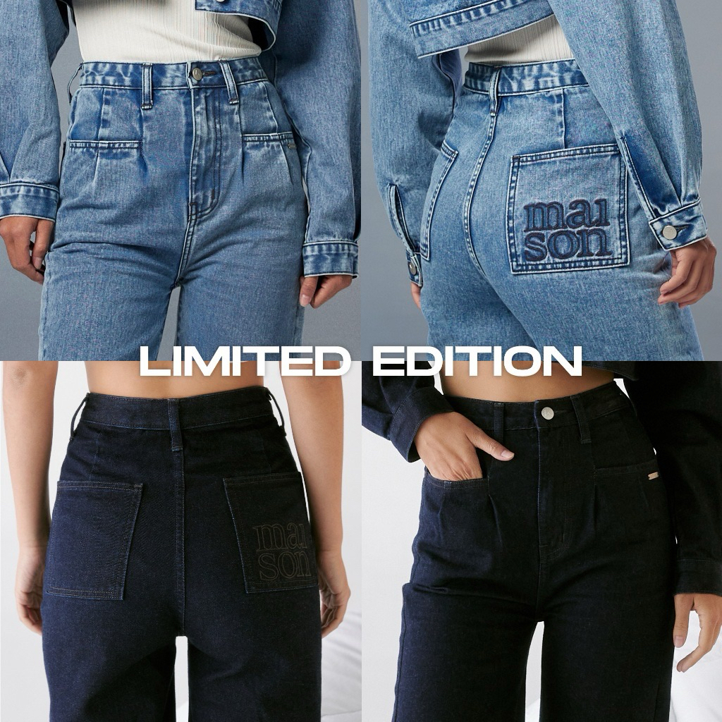 Used Comet jeans สี indigo Size XS (limited)