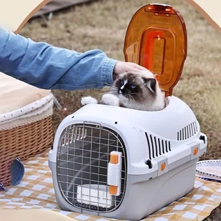 🐾 กรงเดินทาง สัตว์เลี้ยง กรงหิ้ว กล่องเดินทางสัตว์เลี้ยง กรงหิ้วแมว มี5ไซส์ กล่องใส่สัตว์เลี้ยง สำหรับสุนัขและแมว ขายส่ง