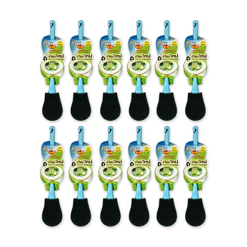 โพลี-ไบรท์ แปรงขัดโถสุขภัณฑ์ สีเขียว x 12 ชิ้น