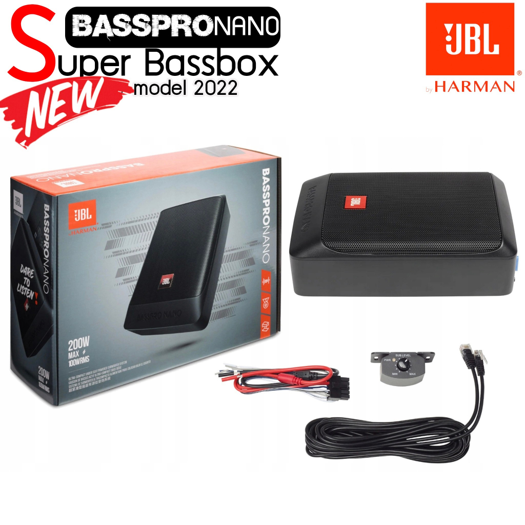 JBL BASSPRO NANO ซับบ๊อก เบสบ๊อก ขนาด 6x8 นิ้ว ลำโพงรถยนต์ซับบ๊อก Subwoofer bass box เบสบ๊อกซ์ subbo