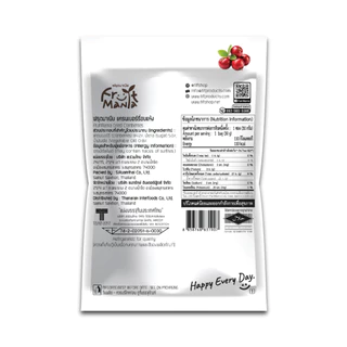 [แพ็คสุดคุ้ม 6 ซอง] FruitMania ฟรุตมาเนีย แครนเบอร์รี่อบแห้ง 30 กรัม Dried Cranberries