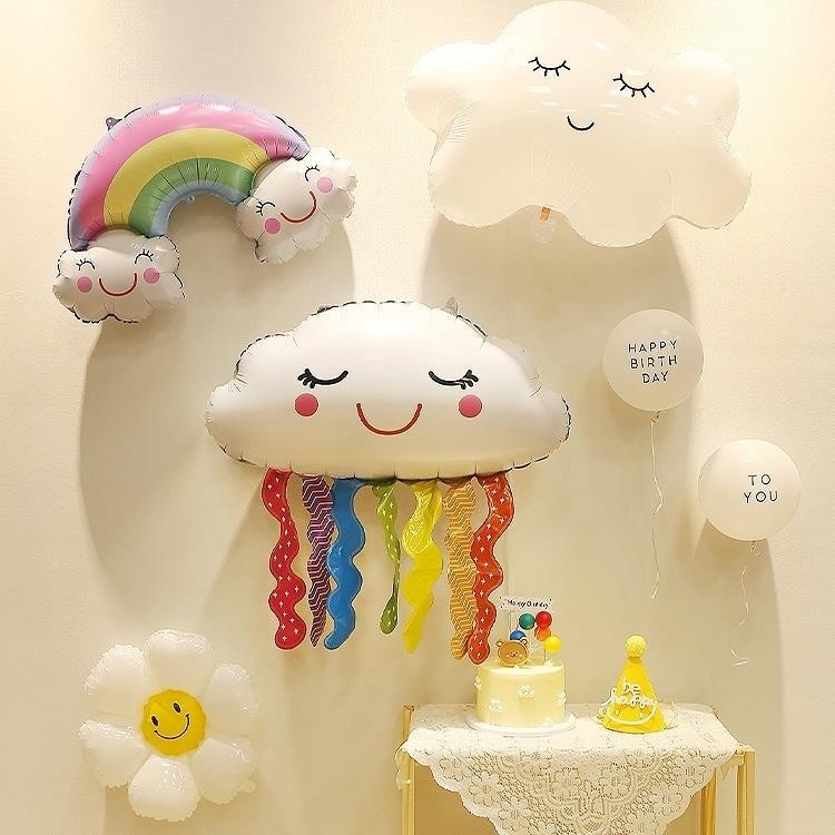 ส่งไว ลูกโป่งฟอยล์ รุ้ง ก้อนเมฆ พระอาทิตย์ balloon รูปที่ 2