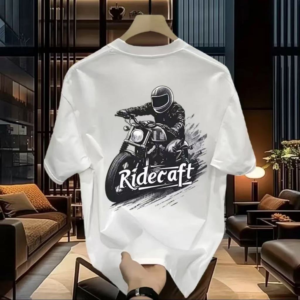 จัดส่งจาก กทม ลายสตรีทเท่ๆ แขนสั้น คอกลม ผ้าเนื้อนุ่ม ใส่สบาย ระบายอากาศดี ไม่หด ไม่ยืด ใส่สบาย สไตล์ชิค