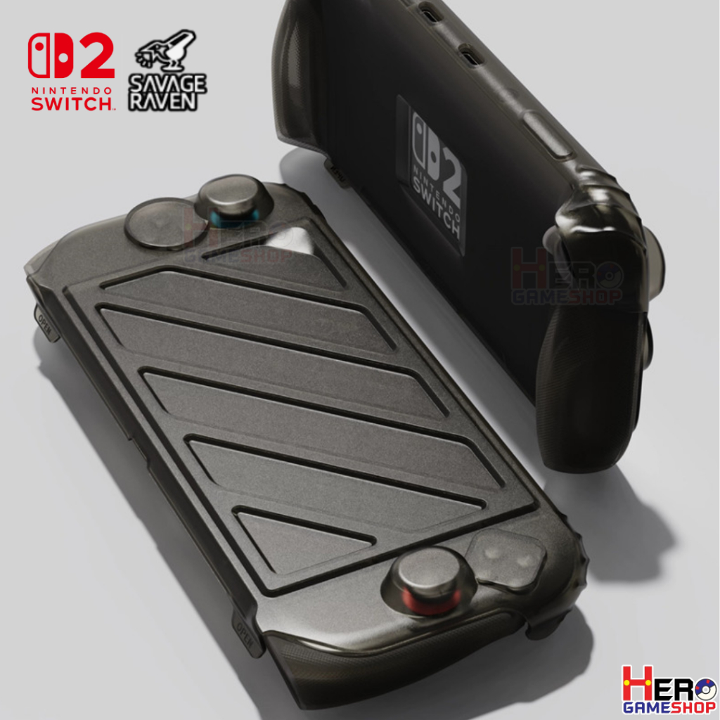 Savage Raven by Skull & Co.ฝาครอบหน้าจอ Switch2 ✨ปกป้องหน้าจอ ทนทาน ใช้งานร่วมกับ เคส Stand Grip✨ by Hero Gameshop - รูปที่ 4