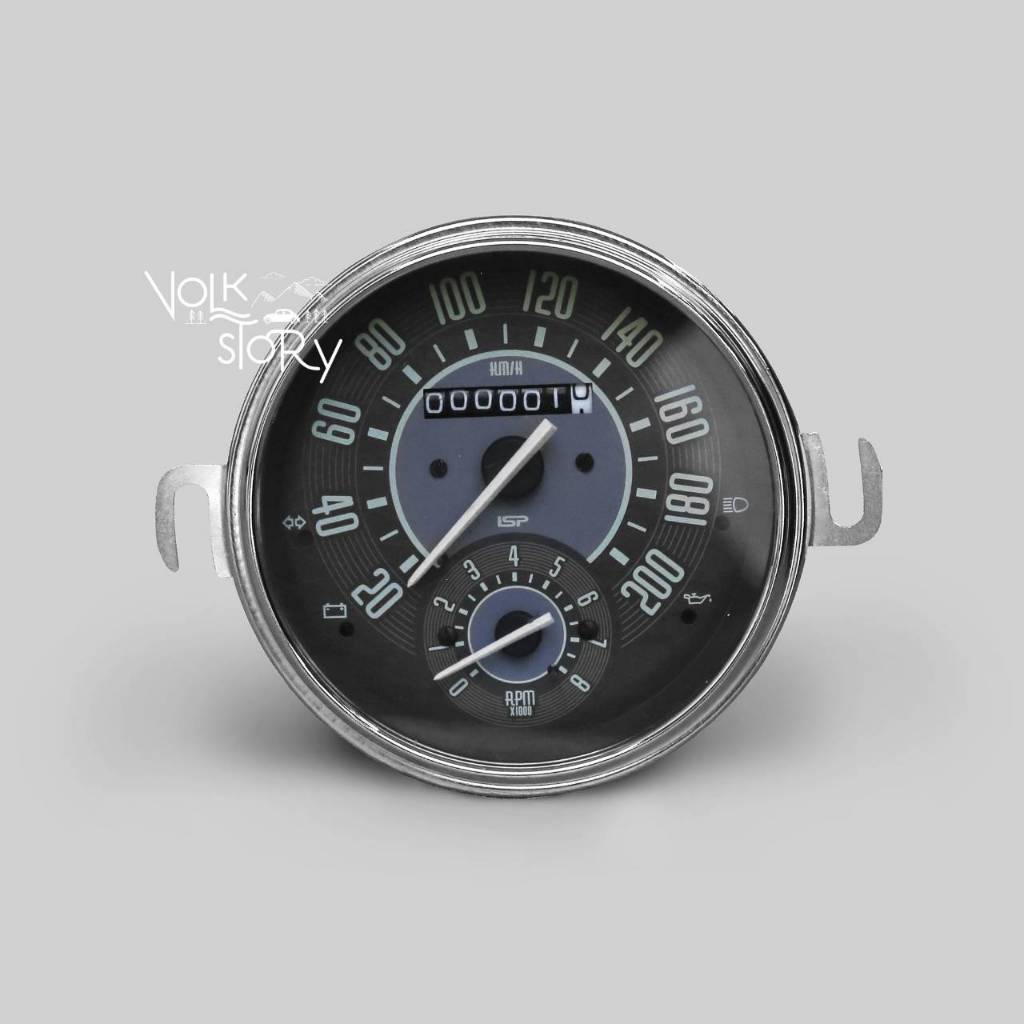 เรือนไมล์ ไฟฟ้า ( electronic ) พร้อม วัดรอบ หรือ เกจ์น้ำมัน รถโฟลค์เต่า ตู้หน้าวี ตู้แตงโม vw volksw