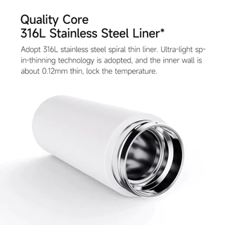 Xiaomi Mijia Insulated Water Bottle แก้วฉนวนกันความร้อน ฉนวนแก้วเดินทาง แก้วเก็บอุณหภูมิขนาดพกพา 350ML สแตนเลส 316L นาน