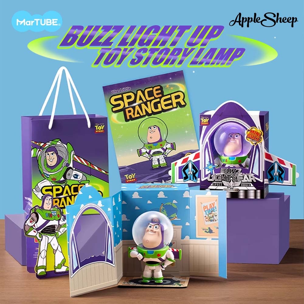 [Martube Buzz Light up Toystory Lamp] โคมไฟมินิบัซไลท์เยียร์ Bubble Head Night Light ไฟแต่งห้อง โคมไฟกลางคืน ของแท้
