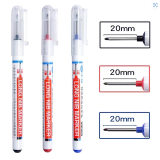 ปากกามาร์คเกอร์ [ปลายยาว20มม.]กันน้ำ แห้งเร็ว🔴🔵⚫🟢Marker ปากกามาร์กเกอร์อเนกประสงค์ งานDIY งานไม้