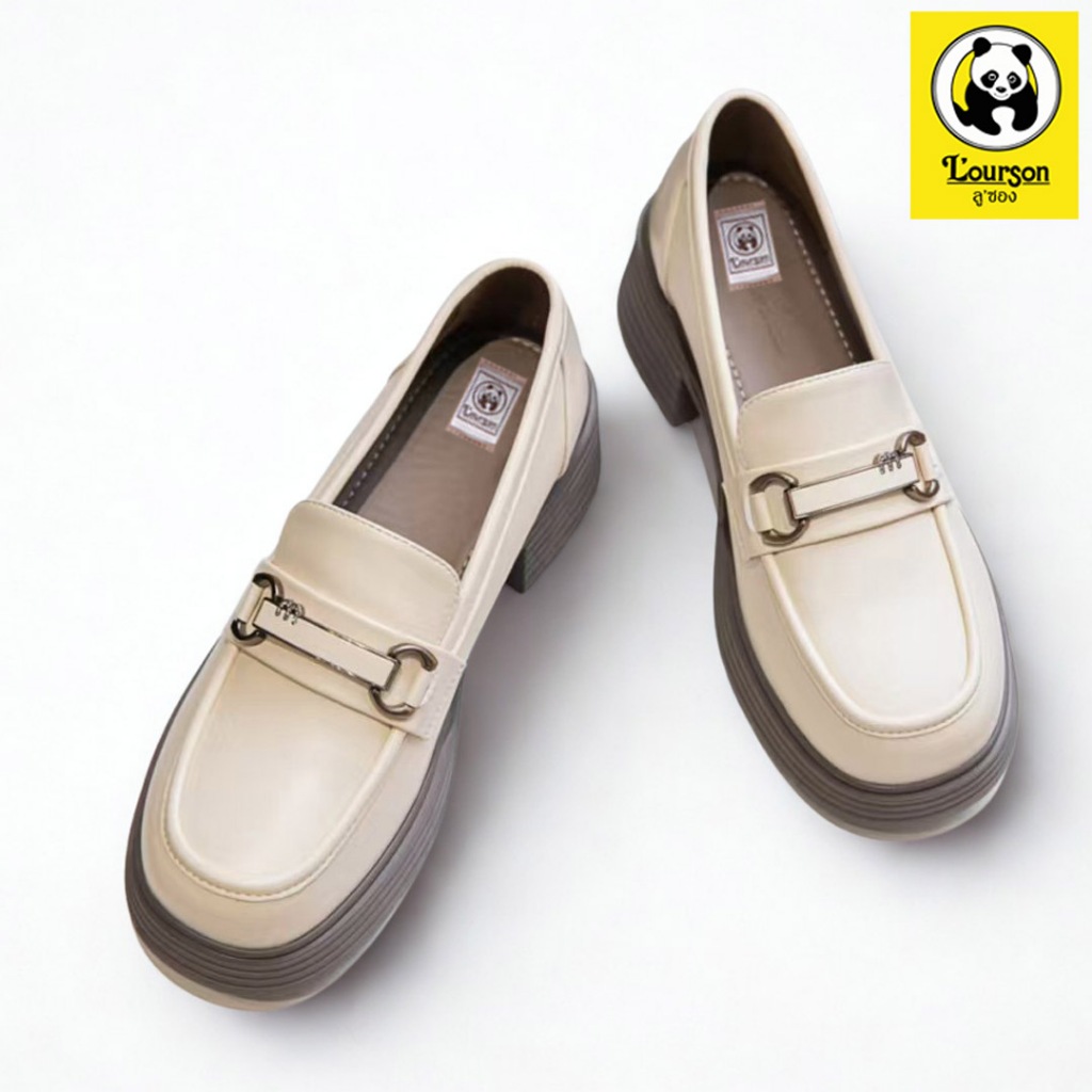 L'ourson (ลู ซอง) 4654-018 รองเท้าโลฟเฟอร์ผู้หญิง ดีไซน์เกาหลี ใส่ทำงาน ออกงาน หรือใส่เที่ยว