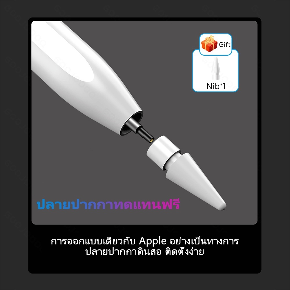 GOOJODOQ Gd11 Plus ปากกาทัชสกรีน วางมือบนจอ แรเงาได้ ปลายปากกาอัจฉริยะ Stylus Pen - รูปที่ 3