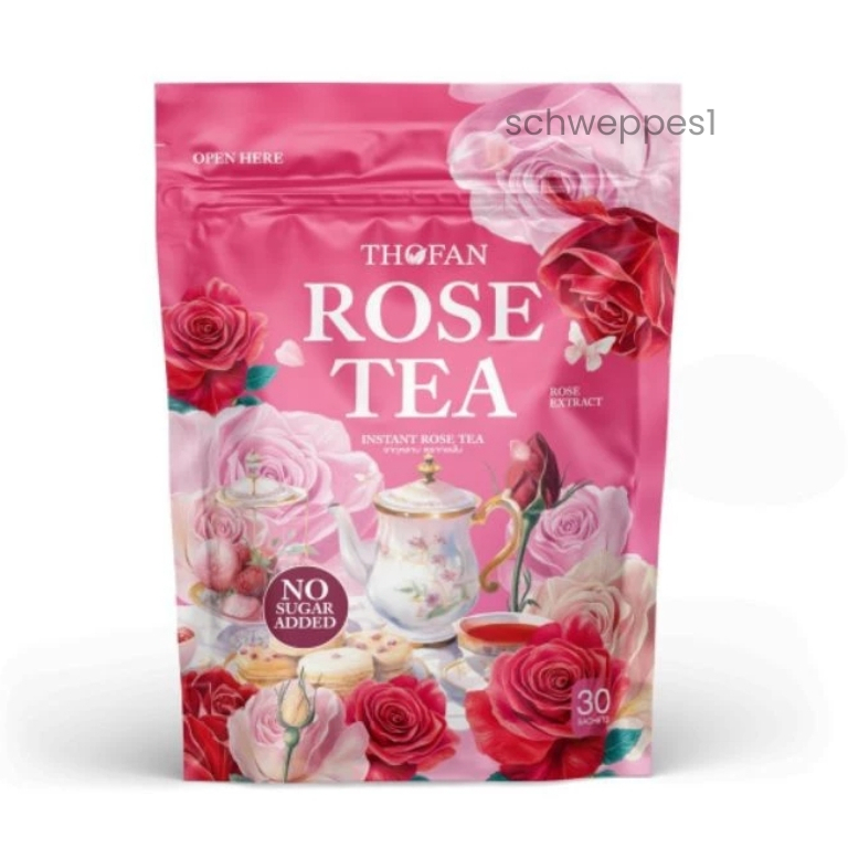 ROSE TEA ชากุหลาบ ฟื้นฟูบำรุงภายในสู่ภายนอก วันละแก้ว 1 ห่อ 30 ซอง