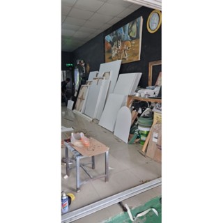 เฟรมผ้าใบหรือ canvas ไม่ได้เคลือบ ขนาด 120x120 cm ราคา 595 บ…