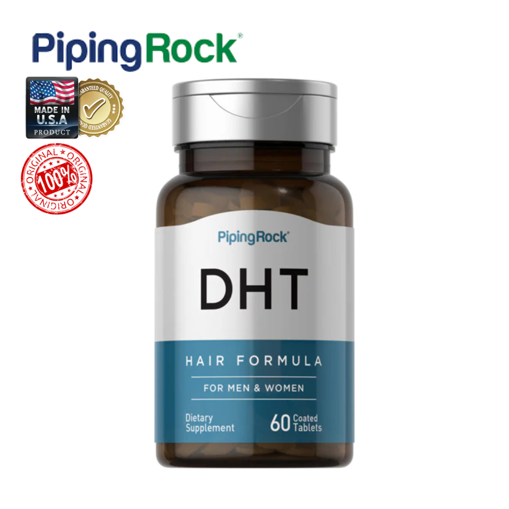Piping Rockr | DHT Blocker | ลดผมร่วงจากฮอร์โมน DHT | 60 เม็ดเคลือบ | แท้พร้อมส่ง