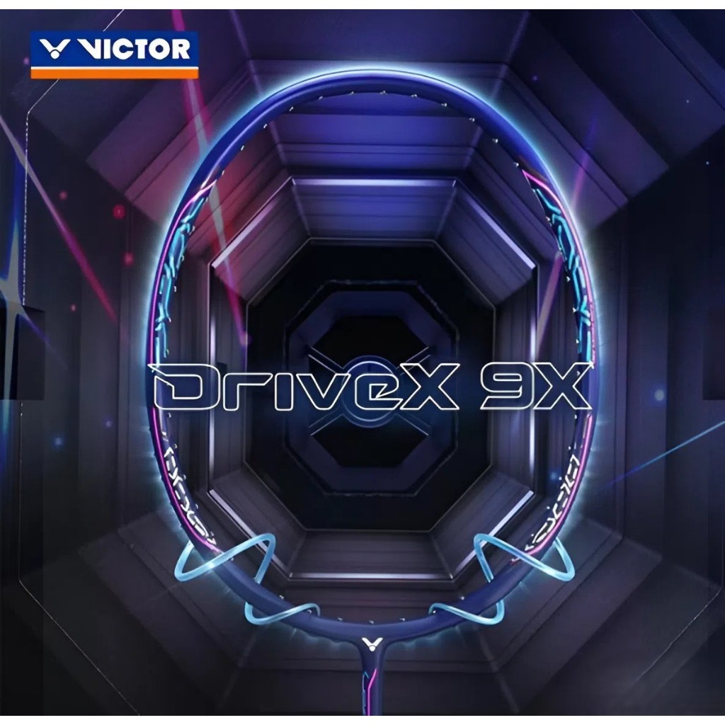 ไม้แบดมินตัน VICTOR DRIVEX 9X แถมเอ็น กริป ซอง พร้อมใบรับประกัน บริการขึ้นเอ็นให้ฟรี