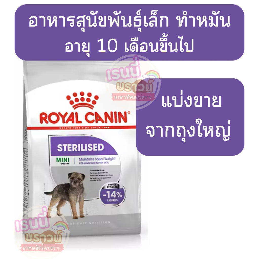 ⚡️ส่งด่วนมาก⚡️[[หมาเล็กทำหมัน]]((แบ่งขาย)) Royal Canin Mini Sterilised อาหารเม็ดสุนัขเล็ก ทำหมัน
