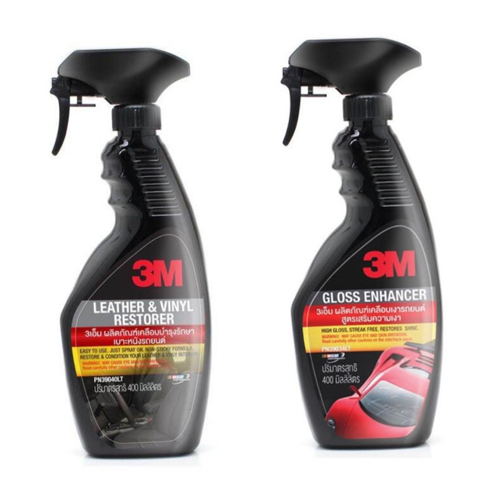 สเปรย์เคลือบเงารถยนต์ สเปรย์เคลือบเบาะ 3M สูตรเสริมความเงา ขนาด 400 ml  ของแท้ โดย 3M