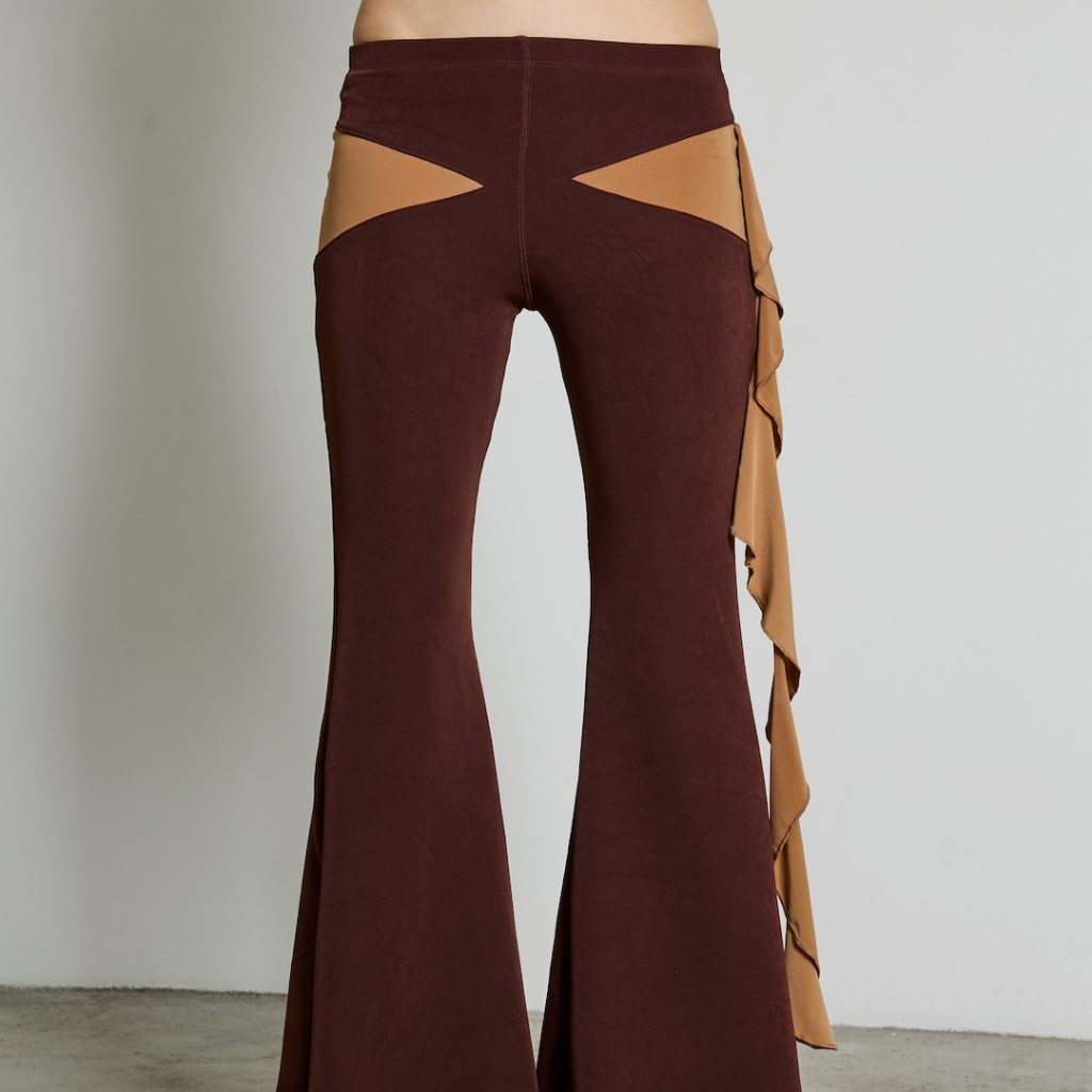 BLACKDOG BKK -  Grazia pants  กางเกงผ้ายืดตัดต่อ - BD2510