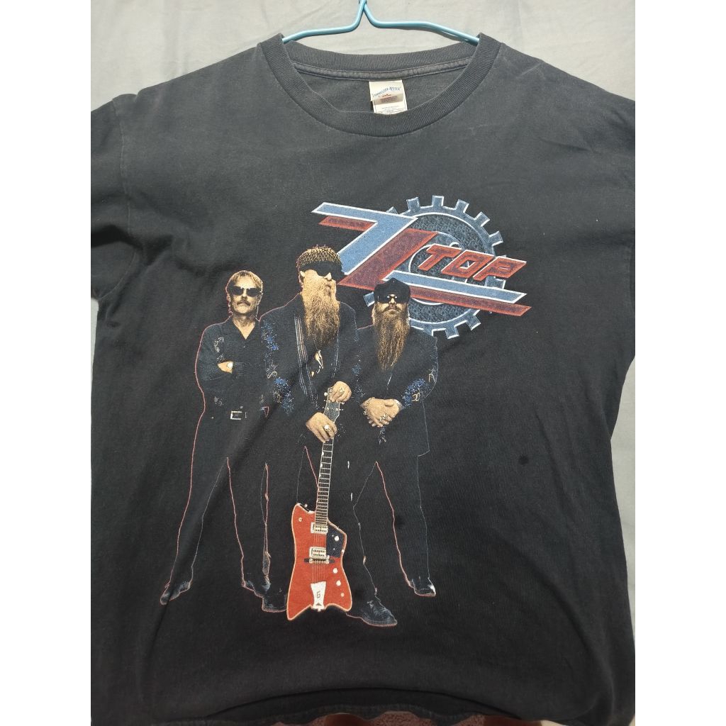 เสื้อยืดผู้ชาย ZZ Top Hollywood Blues Tour 2007 Tour Concert Shirt Tee Tshirt L