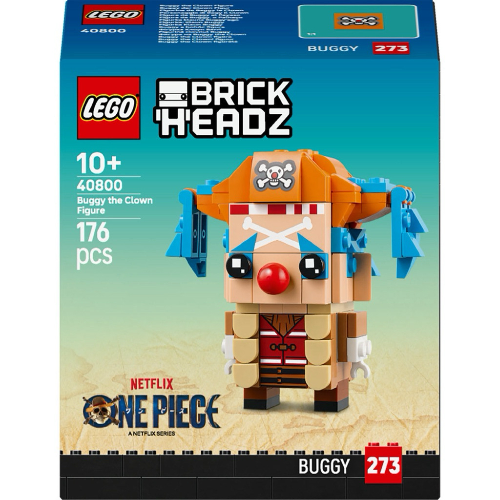 LEGO Brickheadz One Piece เลโก้ 40800 Buggy the Clown ของแท้ 100% มือหนึ่งกล่องสวยพร้อมส่ง
