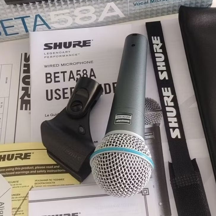 Shure BETA 58A ไมค์แท้ 100%Shure BETA 58A ไมค์ไดนามิค รูปแบบการรับเสียงแบบ Super Cardioid