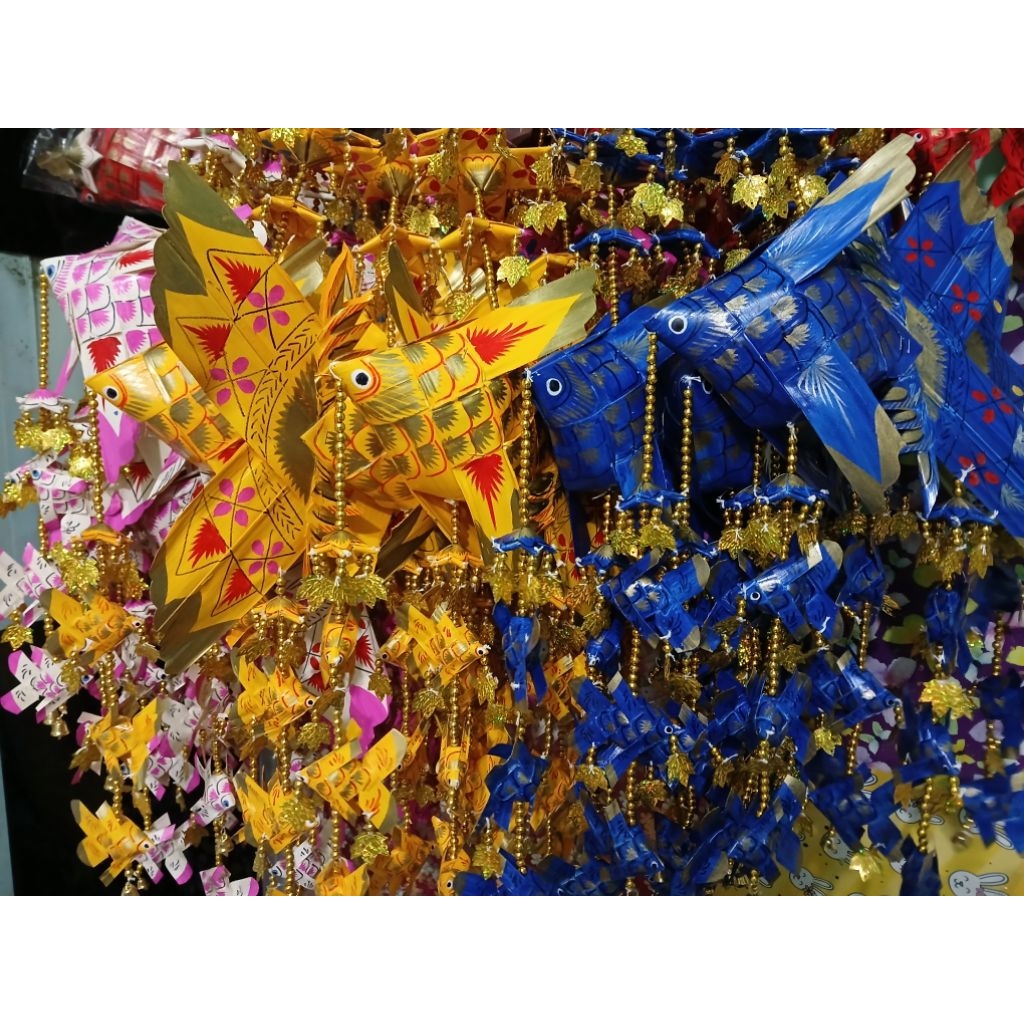 ปลาตะเพียนสาน โมบายปลาตะเพียน สีสันสวยงาม