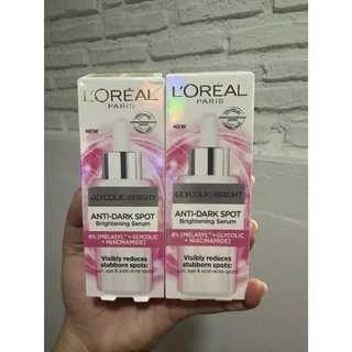 [รุ่นใหม่/พร้อมส่ง} L'OREAL PARIS Glycolic-Bright Glowing ลอรีอัล ปารีส ไกลโคลิค-ไบรท์ โกลว์อิ้ง
