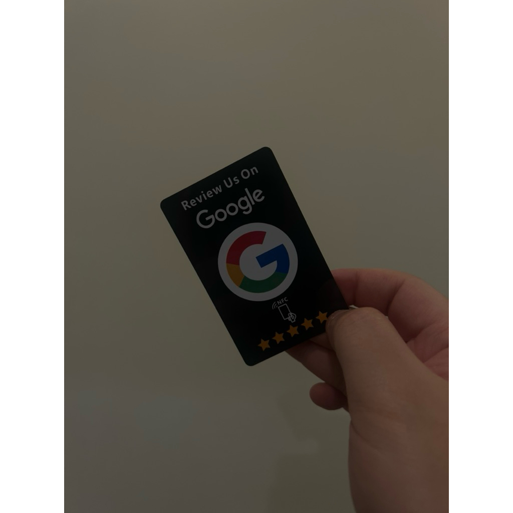 พร้อมส่ง ✅ การ์ดรีวิว NFC Google Business / Google Map ร้านอาหาร คลินิก หรืออื่นๆ Tap Scan รีวิวได้เ