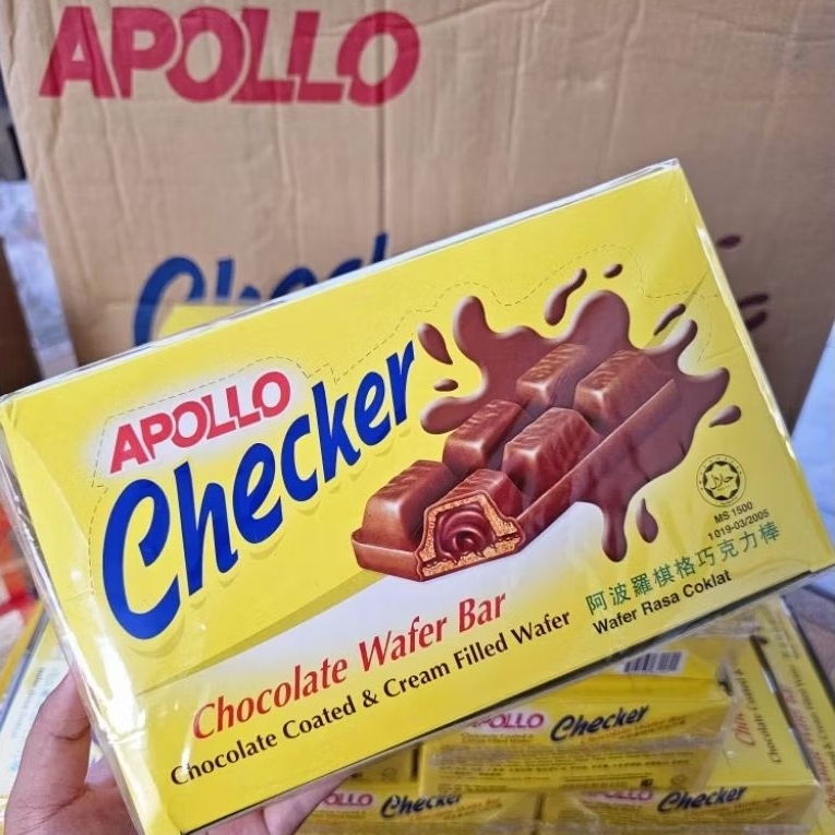 Apollo Checker ช็อกโกแลต1กล่อง24ชิ้น