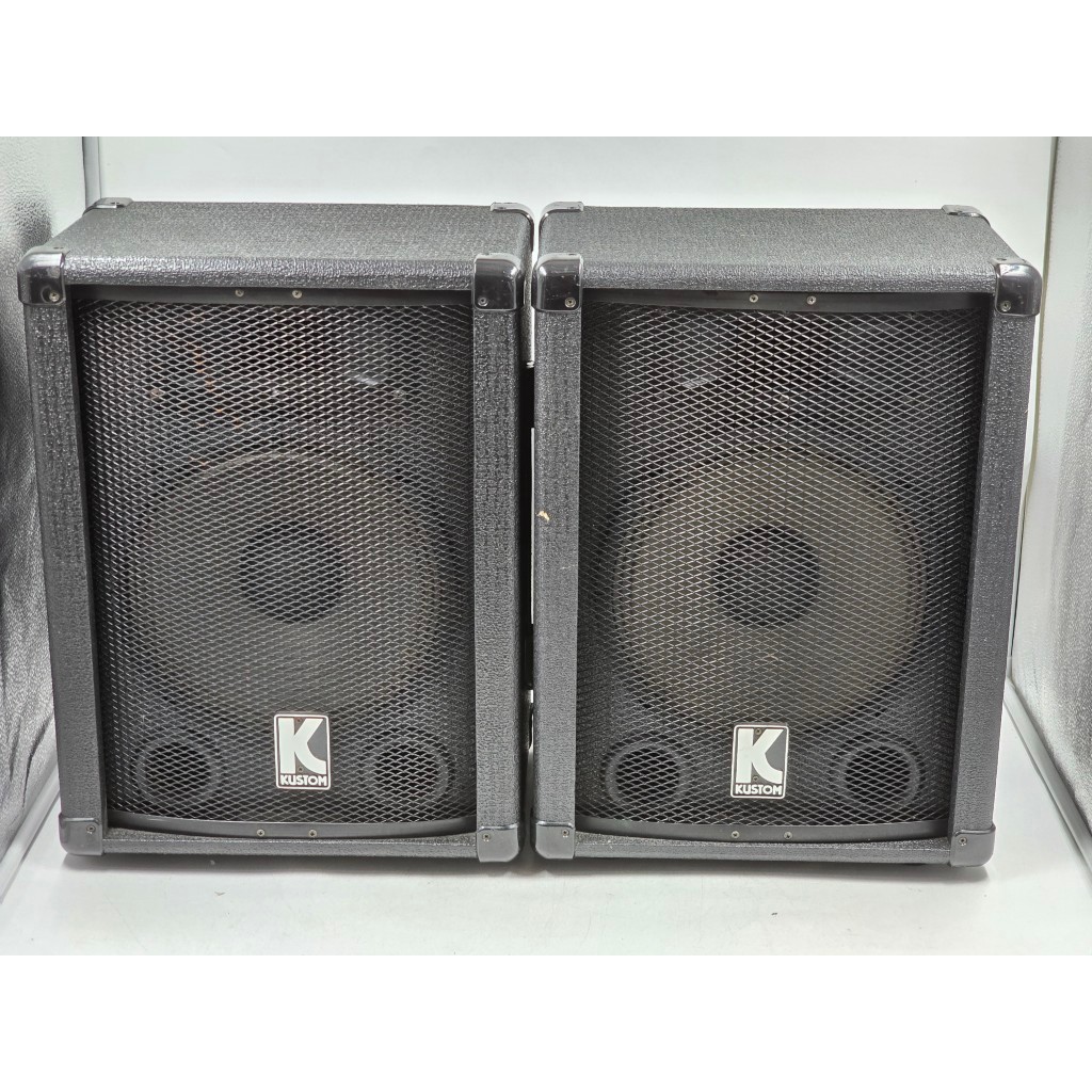 BE103 ลำโพงญี่ปุ่นมือสอง 1 คู่ (234-401) KUSTOM KSC10 60-120W 8 โอห์ม Woofer 9 นิ้ว Size ตู้ 34x23x4