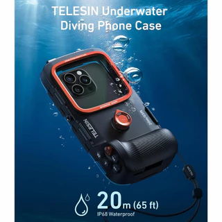 Telesin เคสรีโมทมือถือสำหรับดำน้ำ Diving Phone remote case Photo & Video Diving Housing Handle Grip