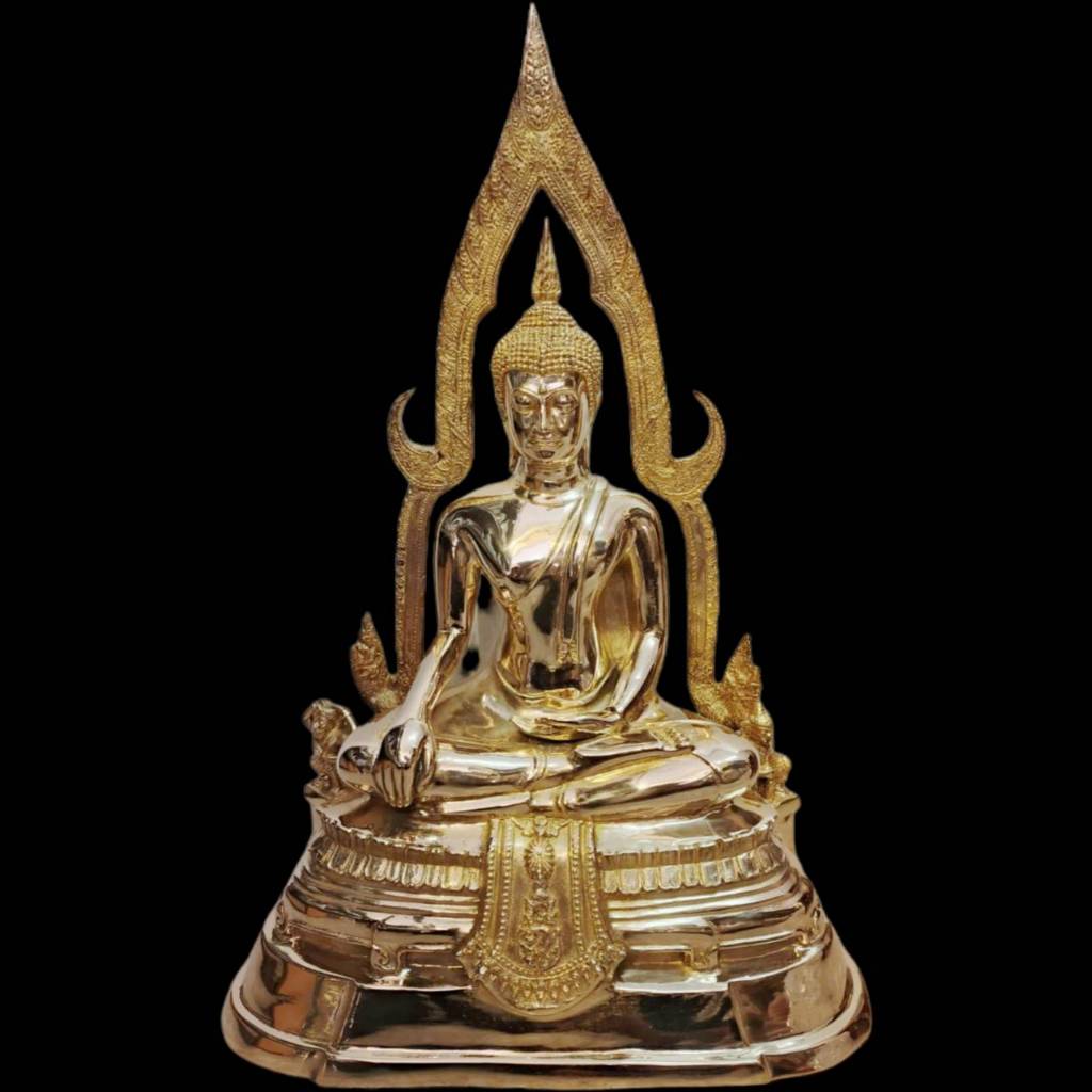 พระบูชา พระพุทธรูป พระพุทธชินราช หน้าตัก 9 นิ้ว เนื้อทองเหลือง สูง 21 นิ้ว