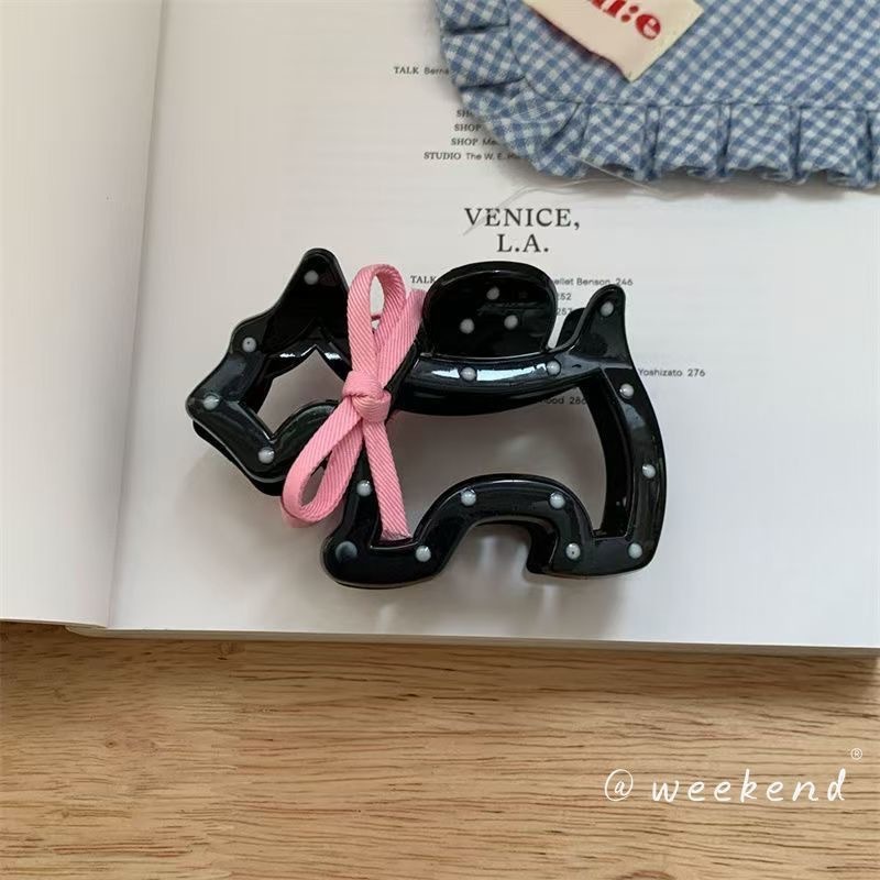 กิ๊บติดผมลายน้องหมา กิ๊บติดผมเด็กผู้หญิงน่ารัก กิ๊บรูปโบว์ลายจุดลูกหมา เครื่องประดับผม ส่งไวจากไทย - รูปที่ 5