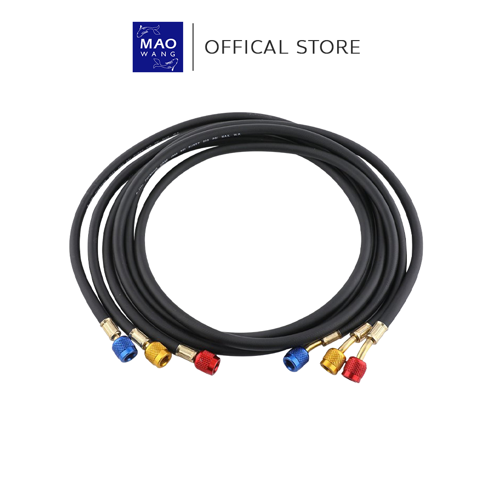 สายเติมน้ำยาแอร์ จำนวน 3เส้น สายเกจวัดน้ำยา 120cm/150cm สายชาร์จน้ำยาแอร์ R22/R134a