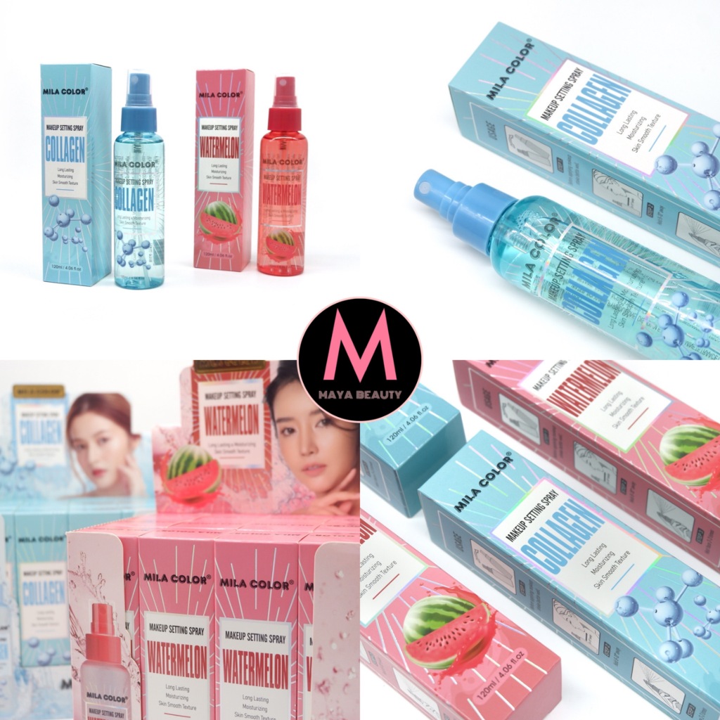 {12ขวด) Mila Color Makeup Setting Spray สเปรย์ล็อกเมคอัพ ควบคุมความมัน ผิวหน้าสดชื่น