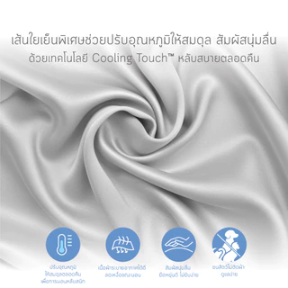 Sofflin Living ผ้าปูที่นอนสัมผัสเย็น Cooling Bed Sheet ขนาด 3.5ft. 6 ft. (1แพ็ค 1ชิ้น)